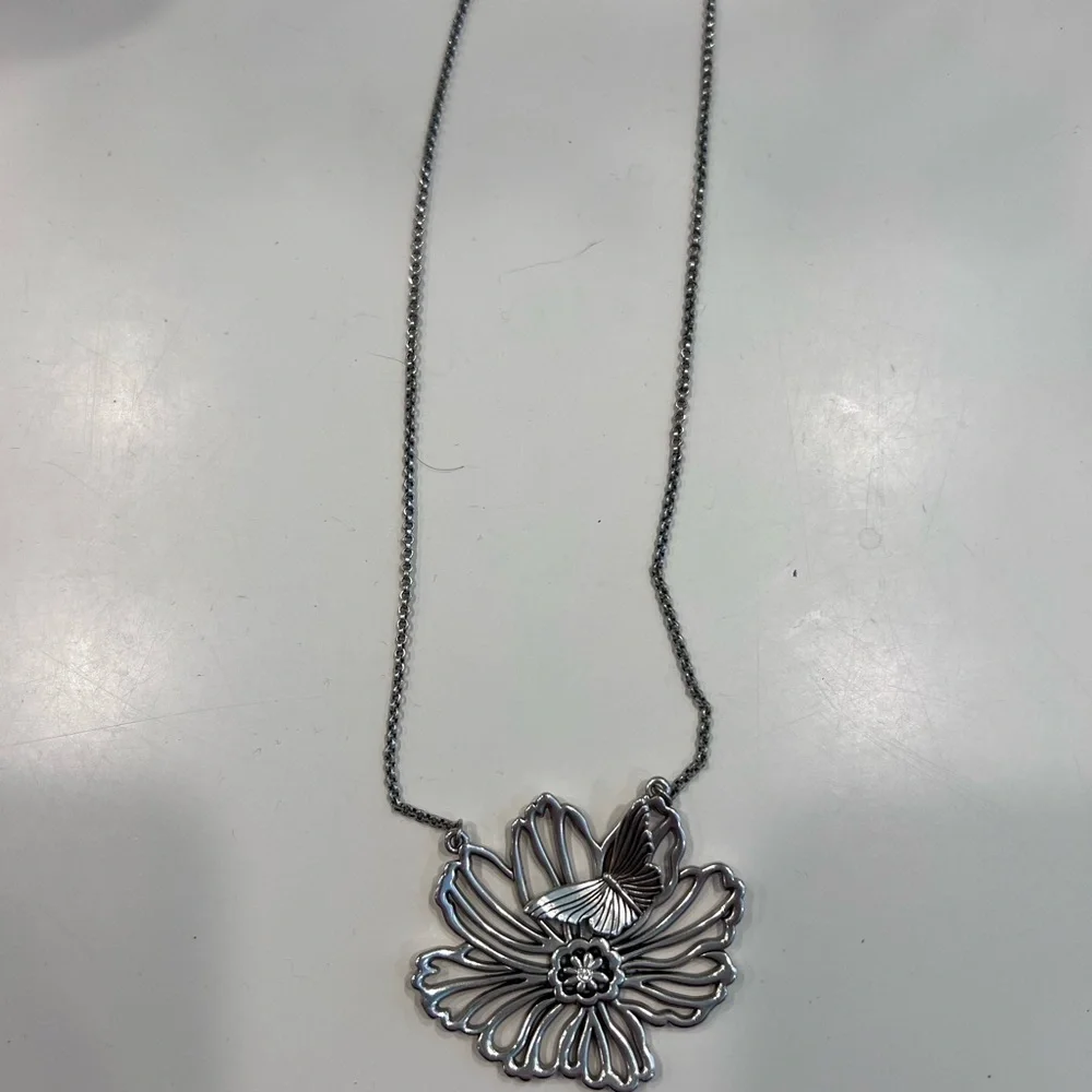 Brighton Enchanted Garden Silver Necklace - Picture 2 of 3